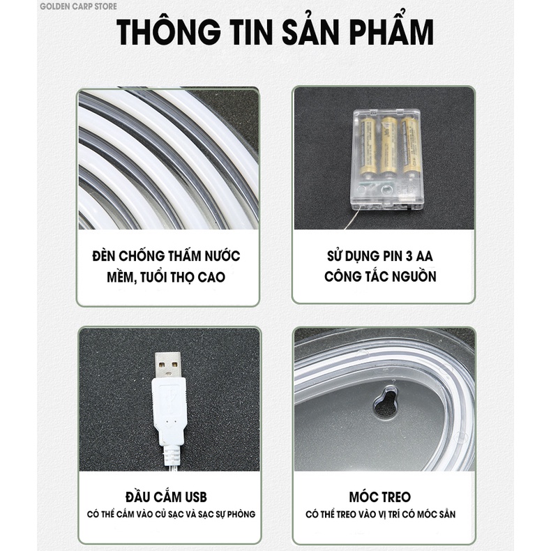 Đèn Led Neon Trang Trí - Decor Phòng Ngủ - Hàng Cao Cấp