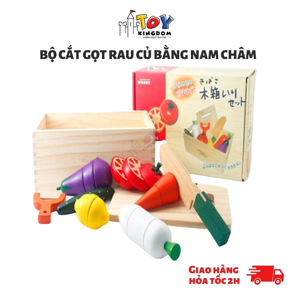 Bộ Cắt Gọt Rau Củ Quả Bằng Nam Châm Giúp Bé Tăng Khả Năng Nhận Biết Và Vận Động, Đồ Chơi An Toàn, Màu Sắc Đẹp