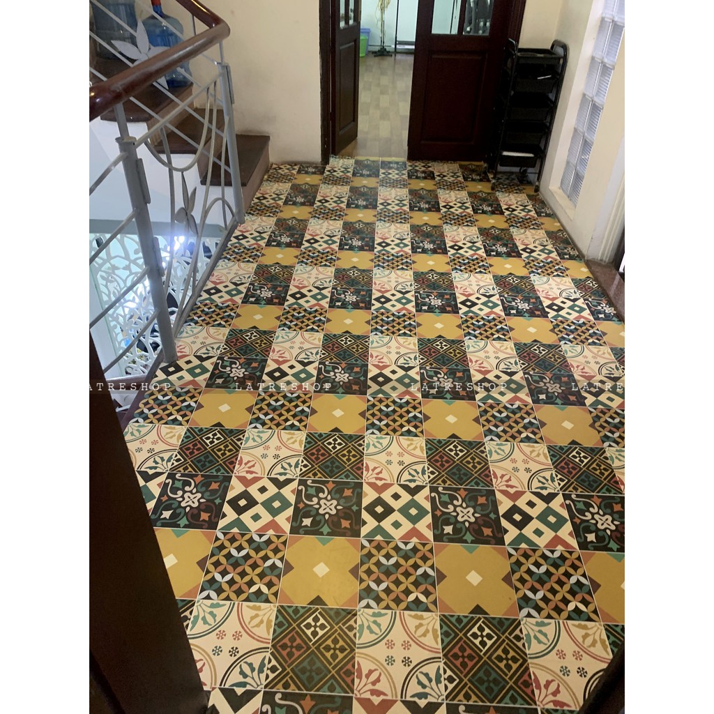 Decal gạch bông chịu nhiệt dán bếp tường nhà tắm dễ lau chùi đề can loại 1 -Autumn 0014