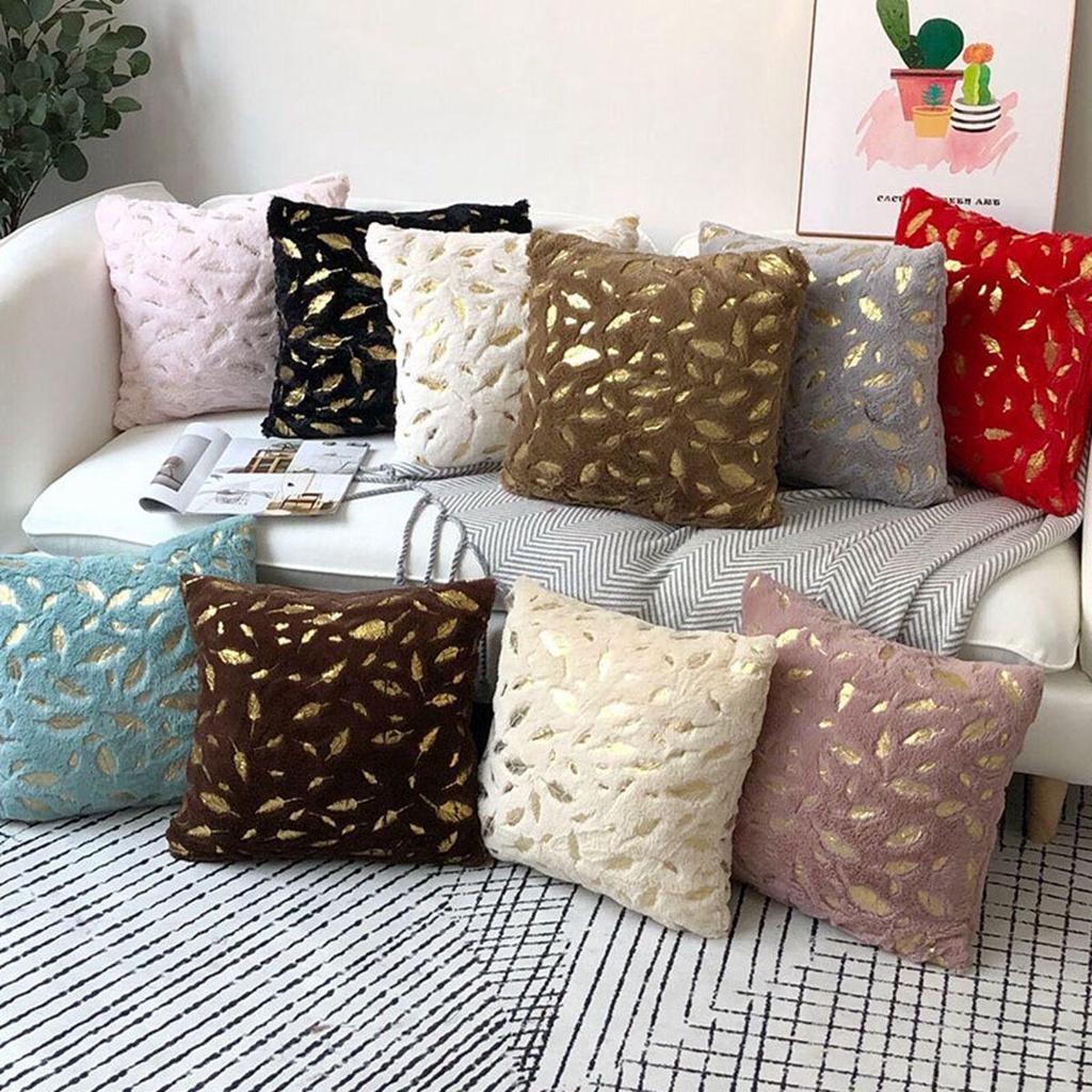 Vỏ Gối Lông Vũ Mềm Mại Trang Trí Giường Ngủ