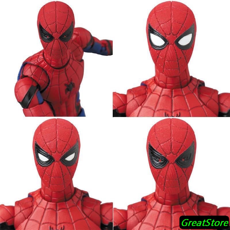 Mô hình nhân vật spider man Far From Home upgaded Suit FIGMA FIGURE MAF 113 AVENGERS cử động được 15cm