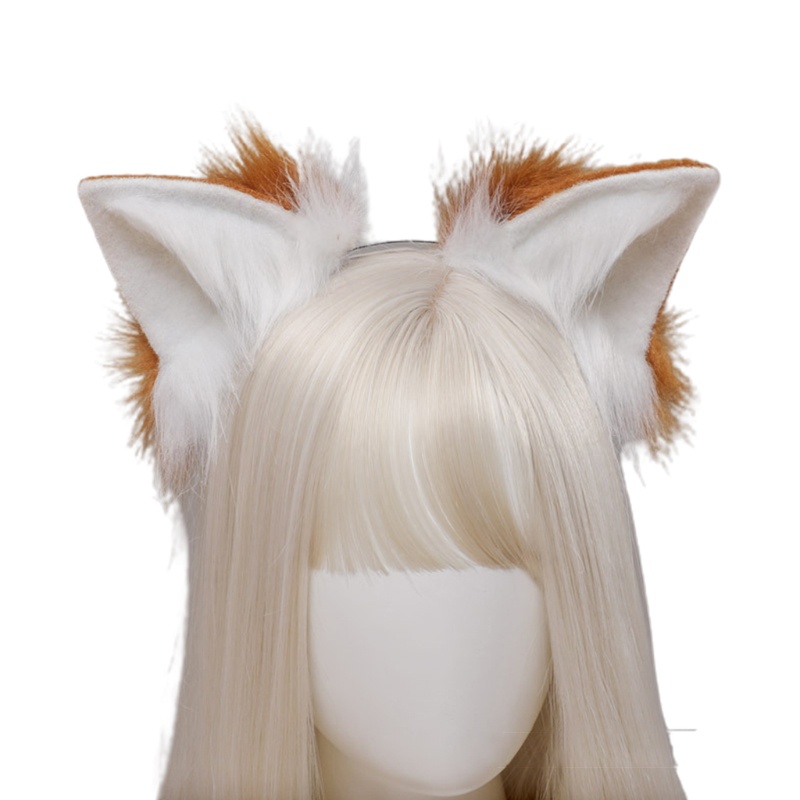 Băng Đô Tai Sói Nhồi Bông Phong Cách Lolita Đáng Yêu Dành Cho Bé Gái