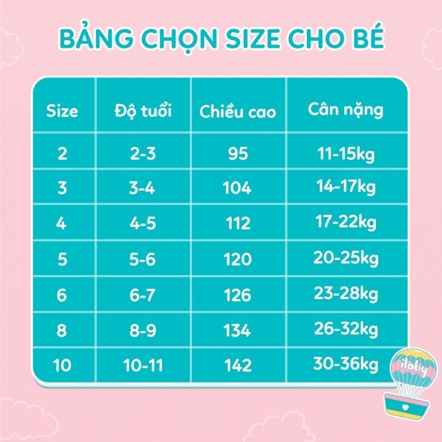 Váy cho bé gái ILABY thiết kế họa tiết cầu vồng ngộ nghĩnh chất liệu thô cotton thoáng mát cho bé 2-11 tuổi[IG0777]