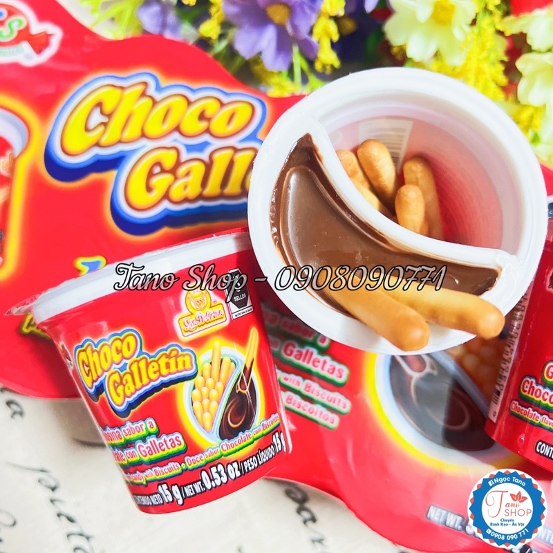 Một ly bánh que chấm choco Galletin - Hongkong | Ăn vặt ngon rẻ cho bé