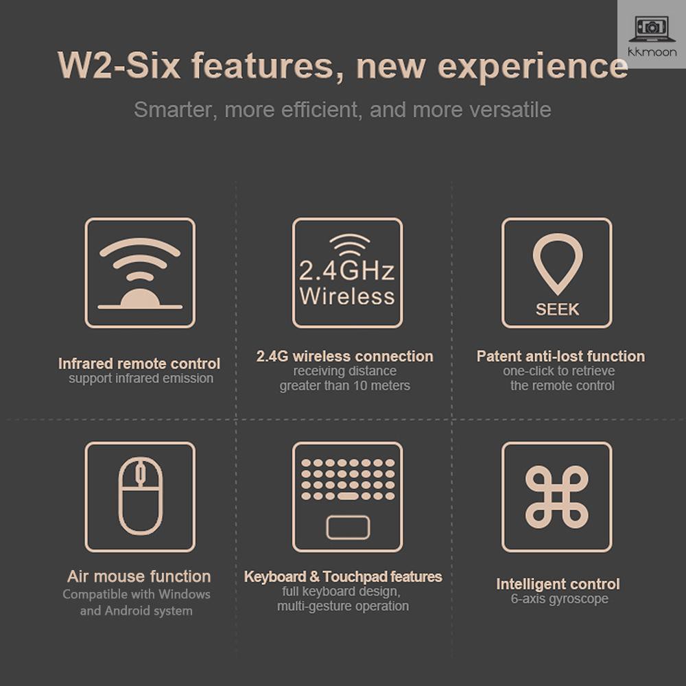 Chuột điều khiển không dây Wechip W2 2.4G cho đầu TV Android PC | BigBuy360 - bigbuy360.vn