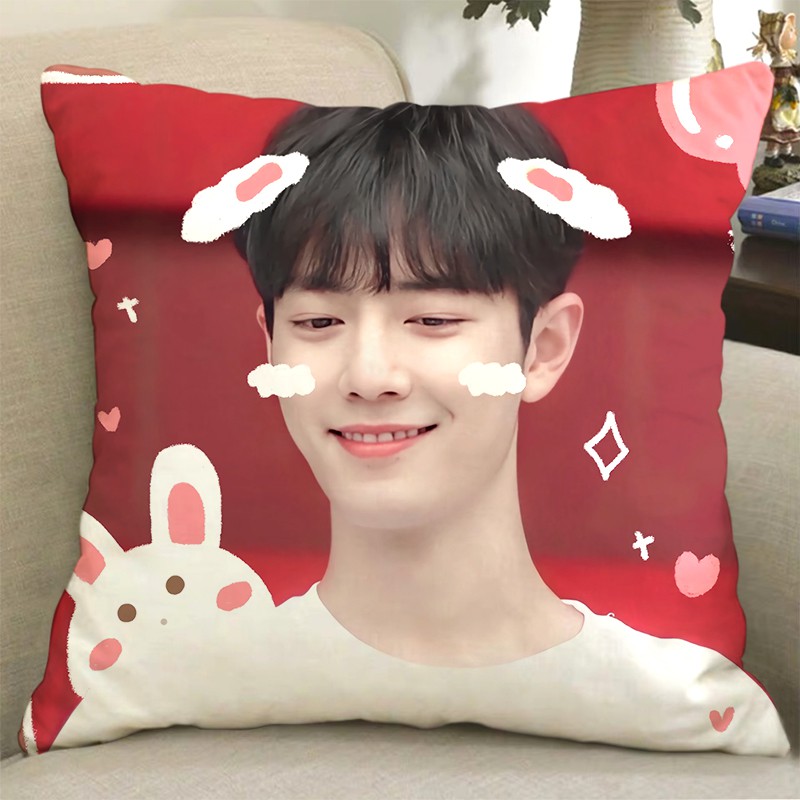 Gối Ôm, Gối Vuông Cao Cấp In Hình Tiêu Chiến XIAOZHAN kích thước 36*36CM