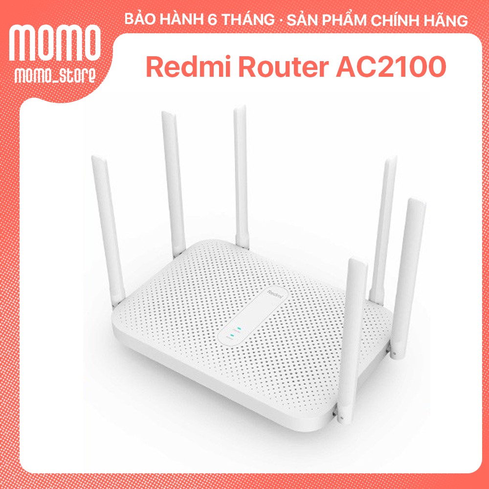 Bộ phát Wifi Router Wifi Redmi AC2100 ( 6 anten ) TRẮNG