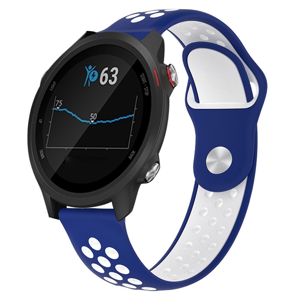 Dây đeo silicon thoáng khí thích hợp cho đồng hồ thông minh Garmin Forerunner 245 245m 20mm