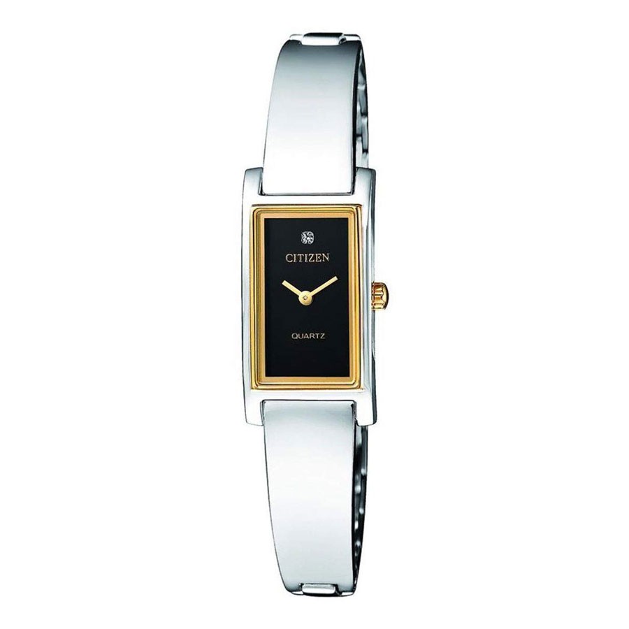 Đồng Hồ Nữ Citizen Đính Đá Swarovski Dây Thép Không Gỉ EZ6364-59E - Mặt Đen
