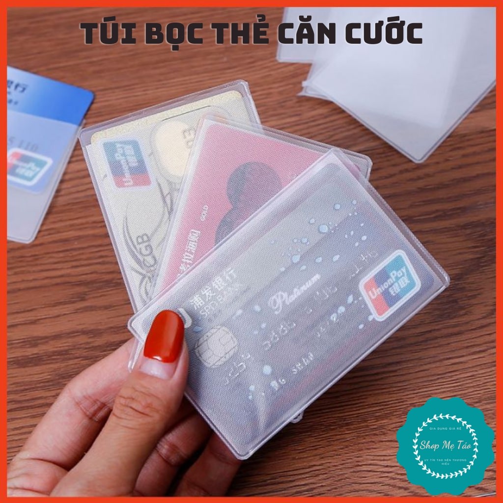 Bọc thẻ ATM, card căn cước công dân, thẻ học sinh, sinh viên tiện dụng loại đẹp 1 mặt trong và 1 mặt nhám.