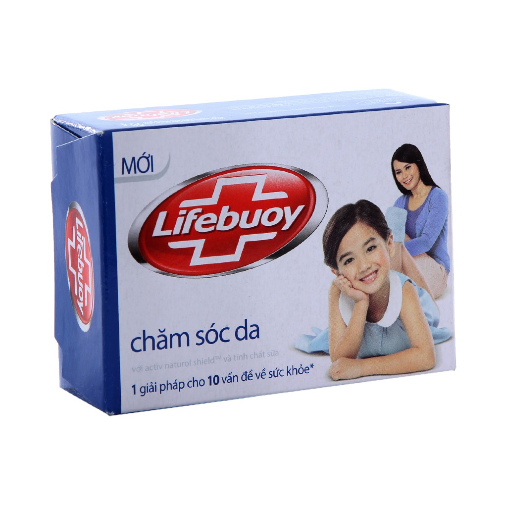 Xà bông cục Lifebuoy Chăm sóc da hộp 90g