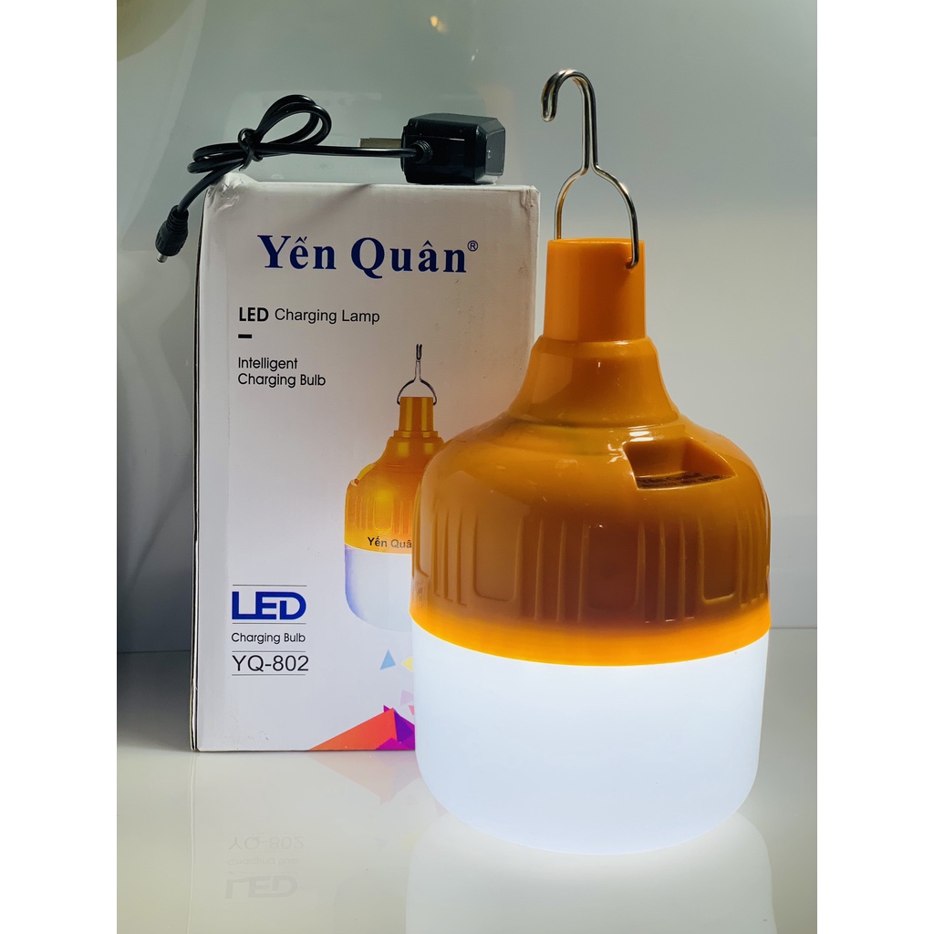 Bóng Tích Điện, Bóng Đèn Led Sạc Tích Điện Đa Năng YQ 802 (Hàng Chuẩn, Đủ Công Suất)