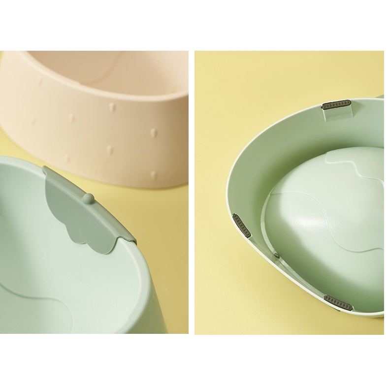 chén nhựa hình trái dâu xinh xắn cho chó mèo