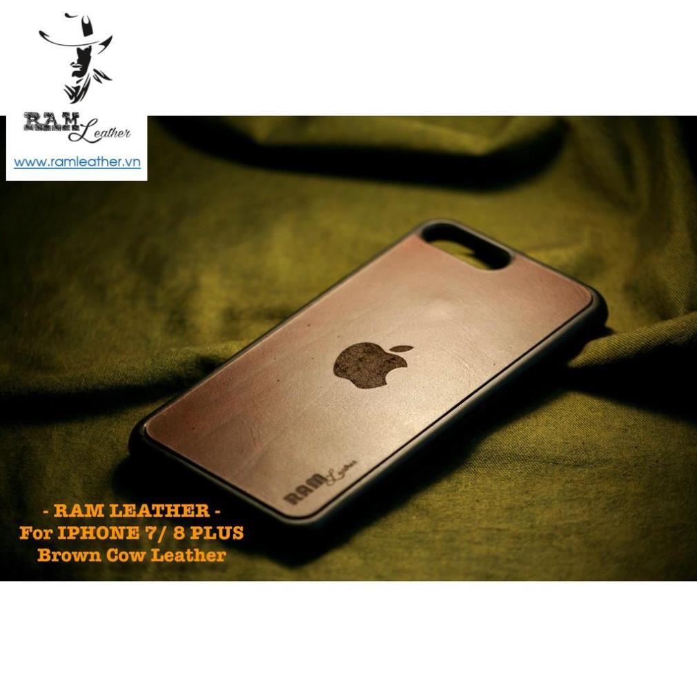 Ốp Lưng Da Bò Thật Rất Đẹp Chống Sốc Cho Iphone 7 Plus / 8 Plus