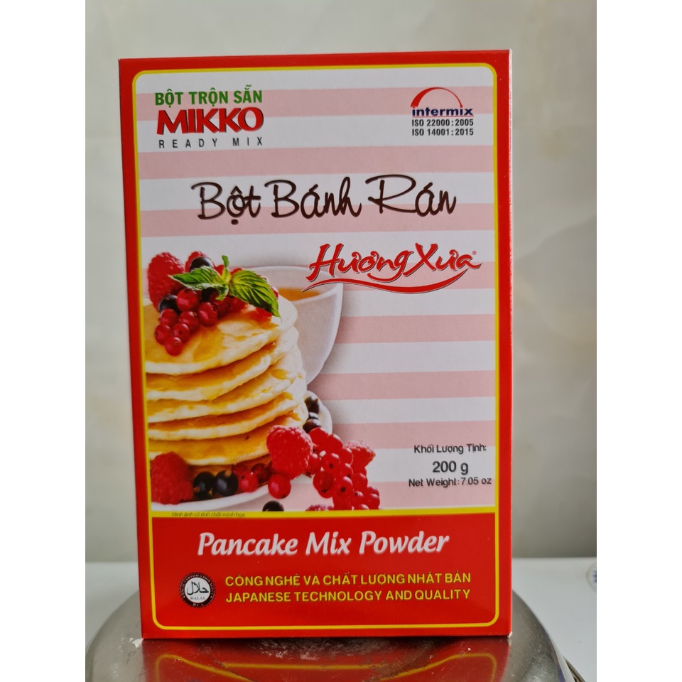 [Hộp 200g] BỘT BÁNH RÁN Hương Xưa [VN] MIKKO Pancake Mix Powder (halal)