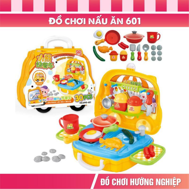 Đồ chơi hướng nghiệp vali xe sành điệu cho bé