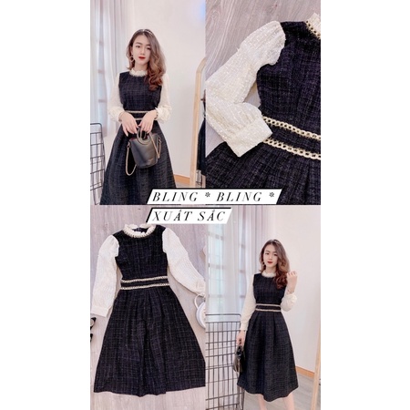 Váy dạ viền xích cao cấp madebyMullet
