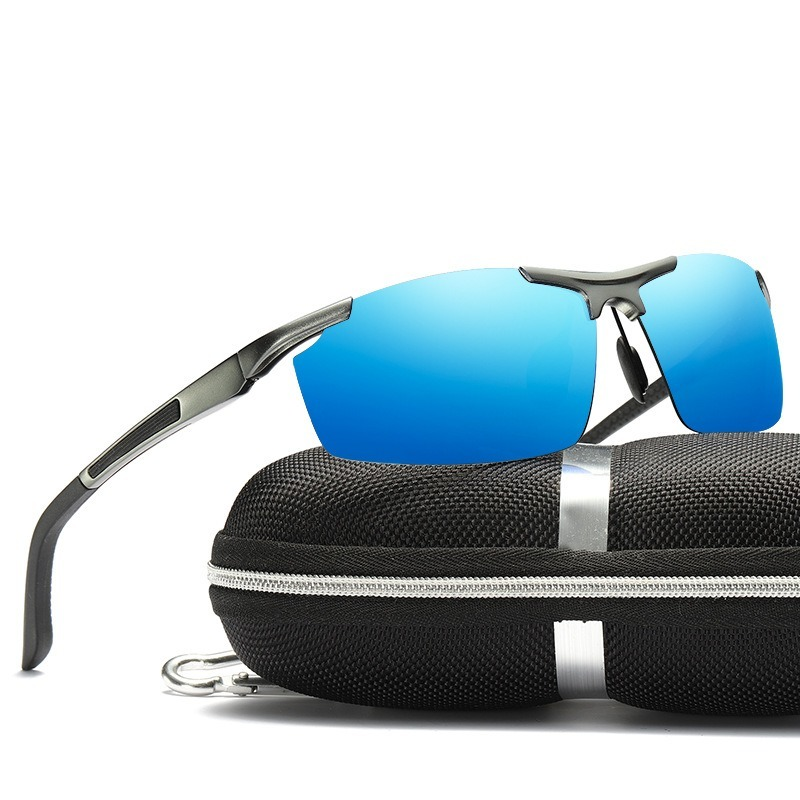 Men's sunglasses/aluminum magnesium/outdoor glasses/sunglasses/sunglasses/cycling/polarized glasses/HD sports glasses