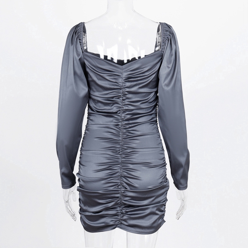 DUNEA Váy nữ trễ vai tay dài thời trang quyến rũ