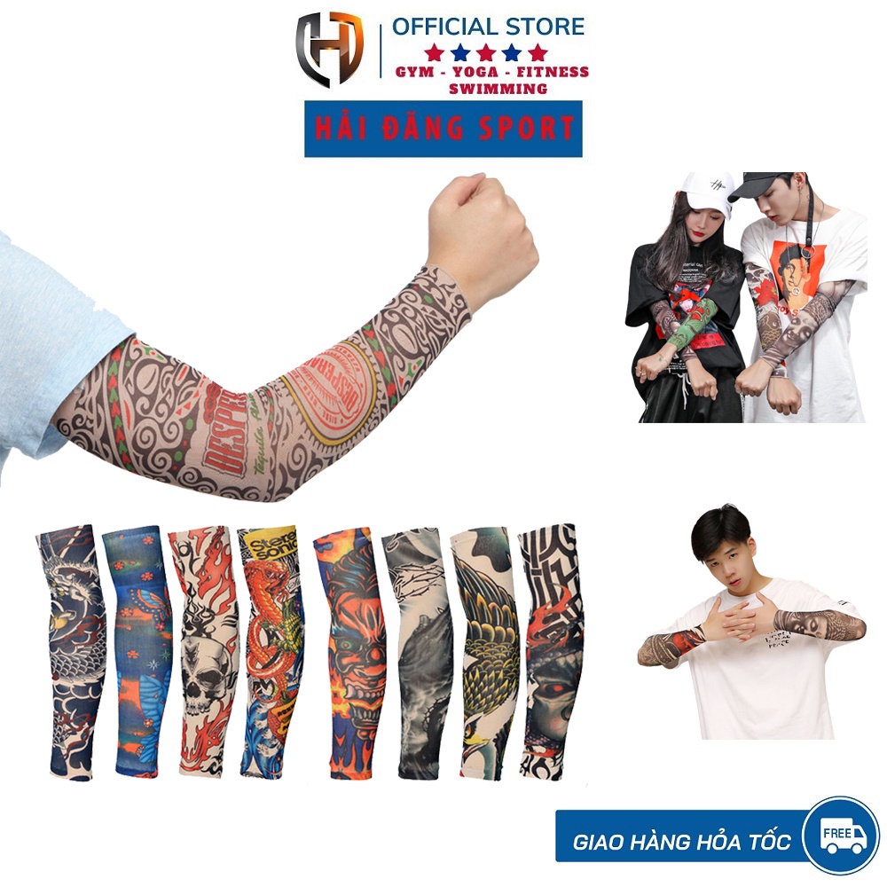 Găng Tay Chống Nắng Hình Xăm Tattoo - Nhiều Mẫu