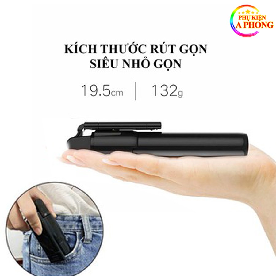 Gậy chụp ảnh tự sướng Bluetooth điều khiển từ xa Kiêm Giá Đỡ điện thoại Tripod 3 chân K07 - Phukienaphong