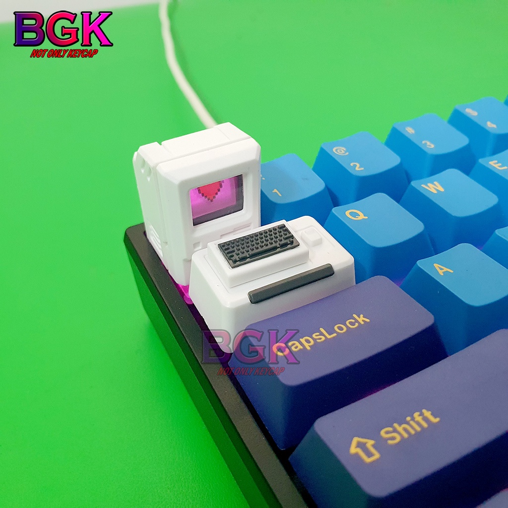 Bộ Keycap Độc Đáo Macintosh Xuyên LED bằng nhựa có thể thay màn hình lẻ ( Keycap Artisan )