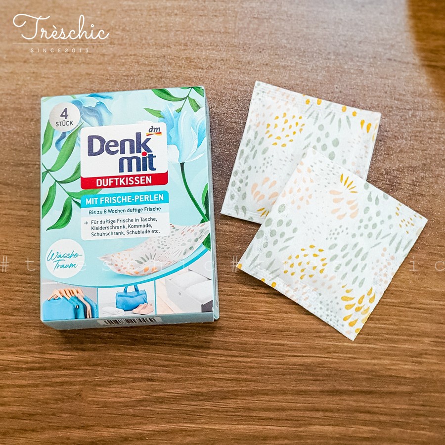 Túi thơm tủ quần áo Denkmit Nội địa Đức - Hộp 4 túi