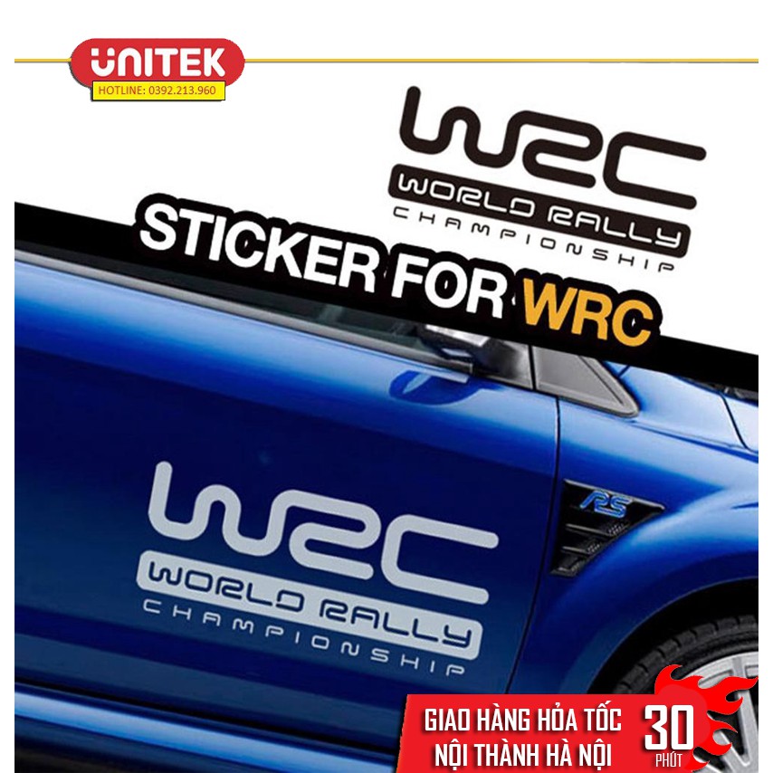Tem Decal Dán Sườn Xe Ô Tô WRC Cao Cấp