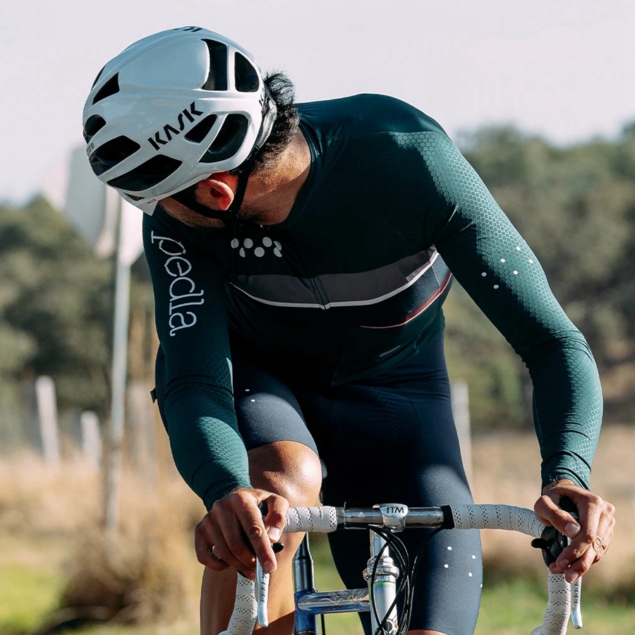 Áo Đạp Xe Dài Tay Thoáng Khí Mau Khô Cho Nam