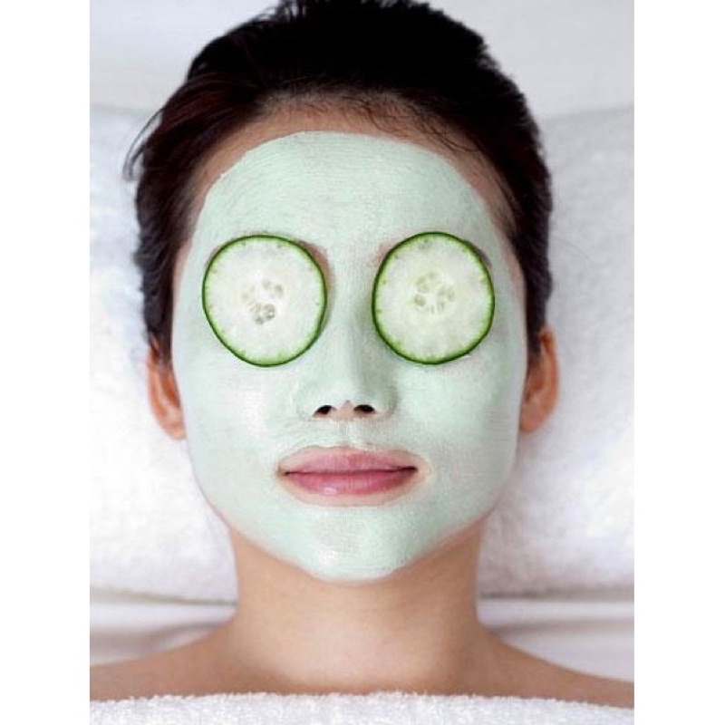 Bột mặt nạ dẻo bạc hà nguyên chất organic handmade - bao bì mới