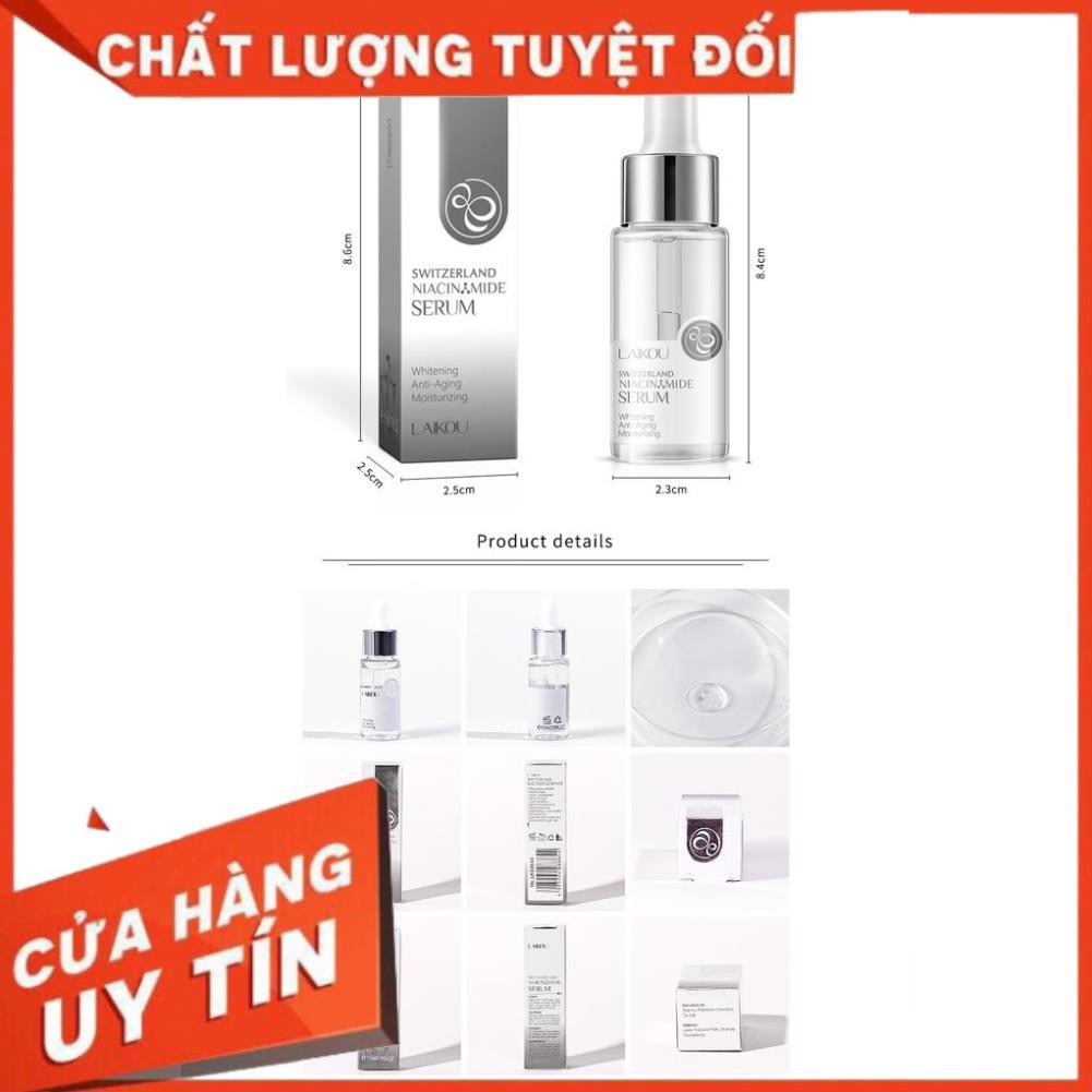 [FreeshipMax] Serum Tinh Chất Nicotinamide LAIKOU Dưỡng Trắng Sáng Da Mặt 17ml