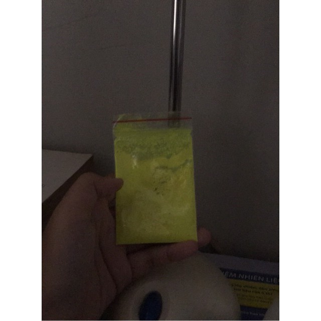 Bột dạ quang gói 10g màu vàng phát sáng cực mạnh