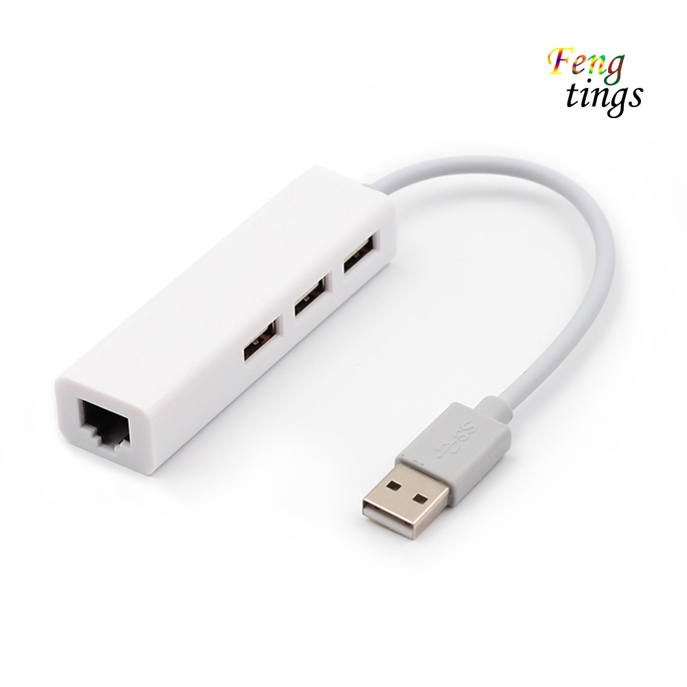 Bộ Chia Mạng Lan Rj45 3 Cổng Usb / Type-C 3 Usb2.0