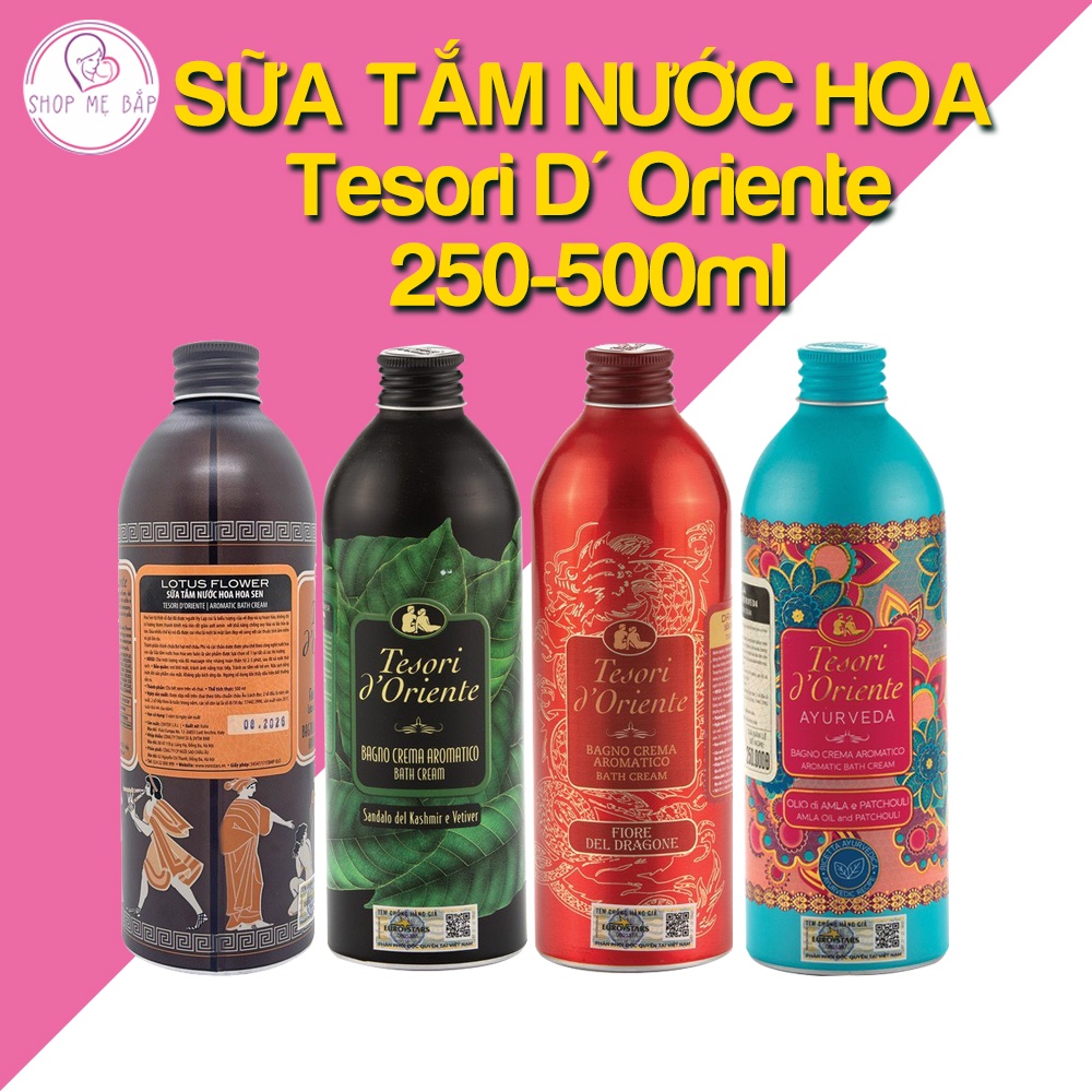 Sữa tắm nước hoa tesori d oriente trắng da cao cấp [Kèm Vòi Nhấn] 250ML-500ML