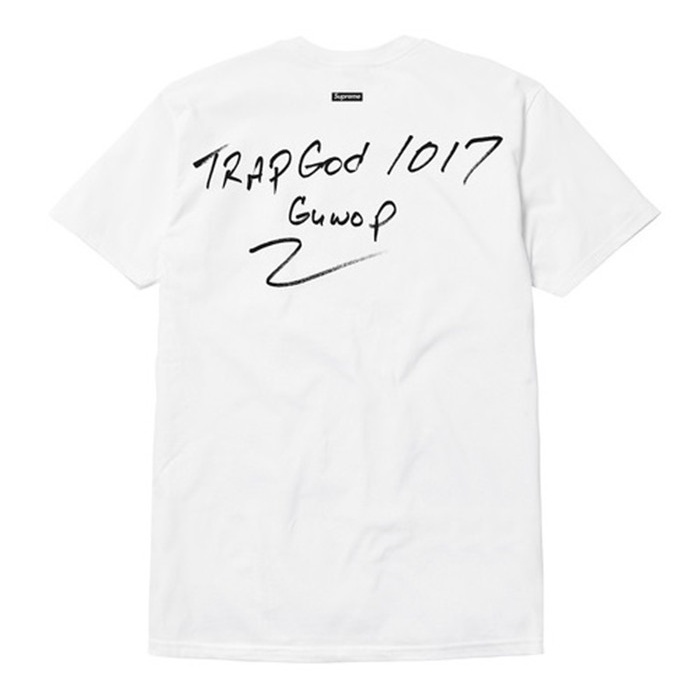 Áo Thun Tay Ngắn Cổ Tròn In Logo Supreme 16FW GucciS Mane Tee rapper Dành Cho Nam Và Nữ