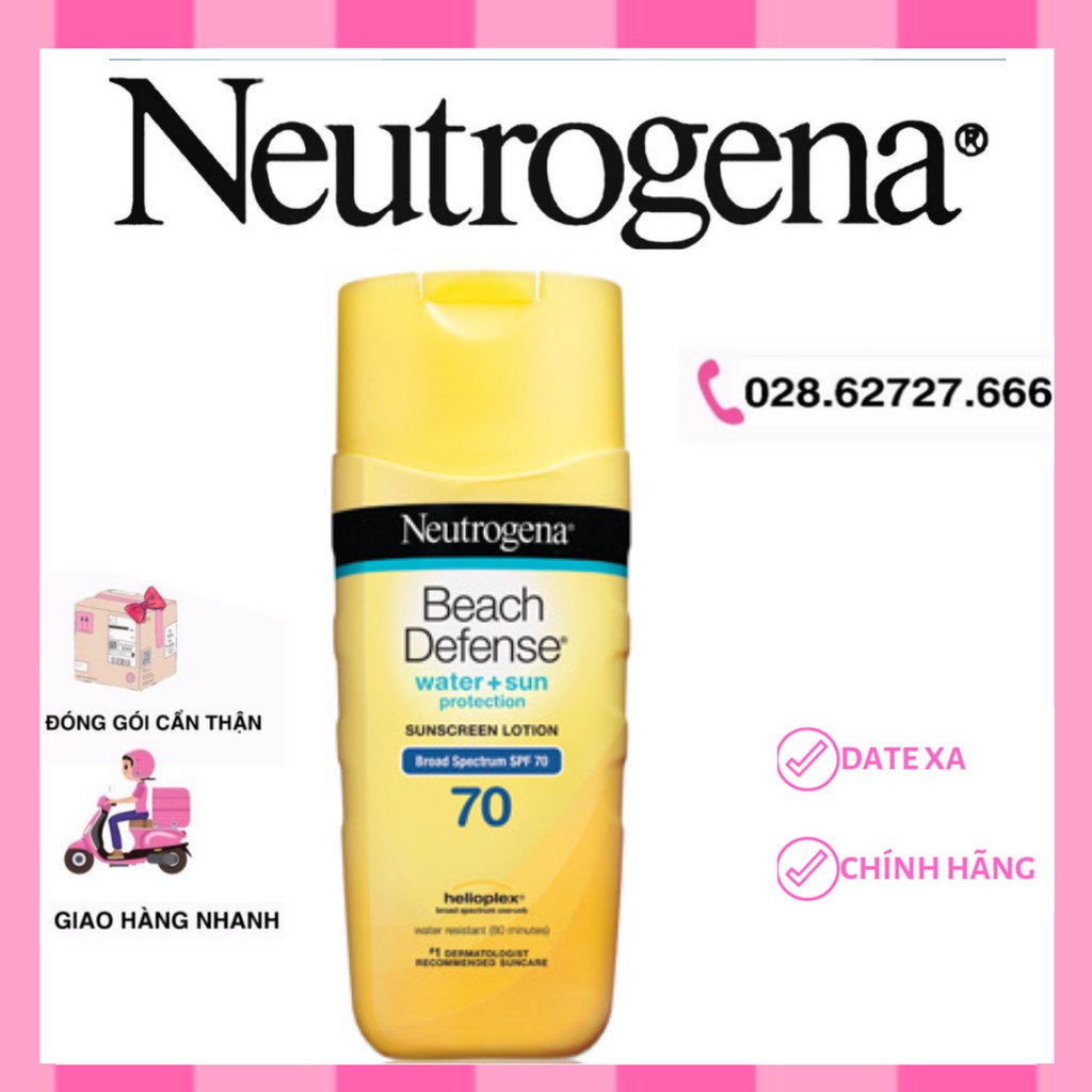 Kem Chống Nắng Neutrogena Beach Defense Sunscreen Lotion Broad Spectrum SPF 70 (198ml)