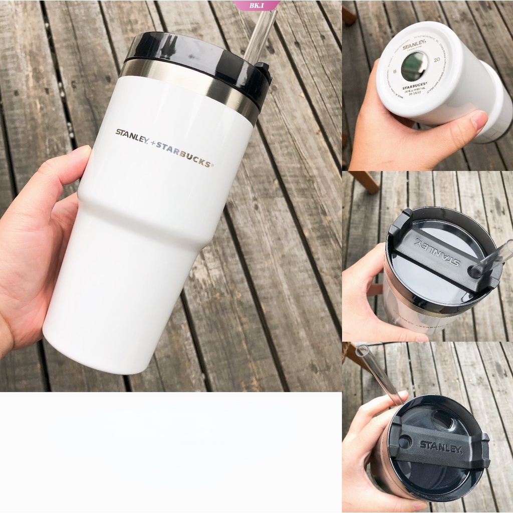 Bình Nước Starbucks 591ML Hai Lớp Bằng Thép Không Gỉ Có Ống Hút Dung Tích 2