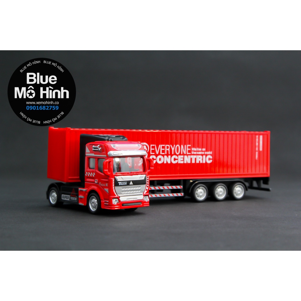 Xe mô hình đầu kéo container đầu xe bằng kim loại – Đầu vuông