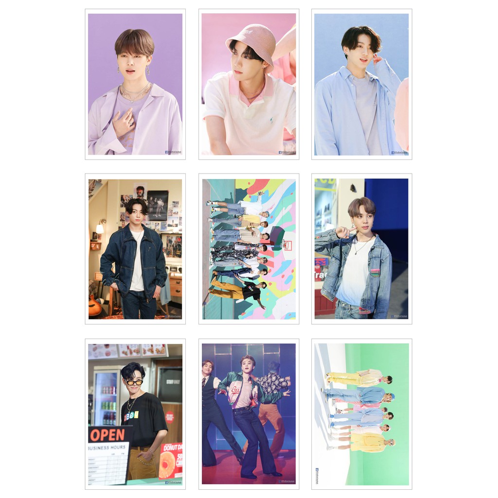 [Ép Lụa] Lomo Card BTS - Dynamite ( 45 ảnh)