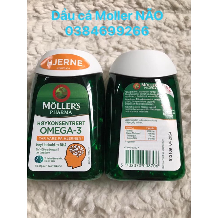 Dầu cá hỗ trợ TIM KHỚP NÃO Moller’s Pharma nội địa Na Uy  Mẫu mới nhất