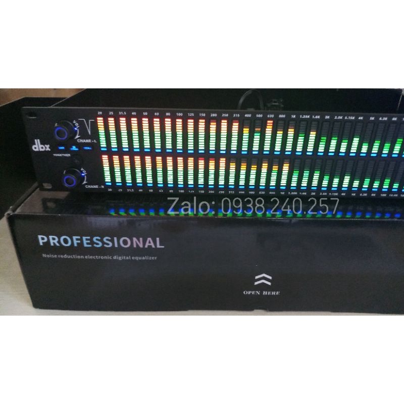 Lọc xì số equalizer dbx EQ-312 có mặt màu bạc và mặt màu đen- lọc xì số - lọc tiếng equalizer