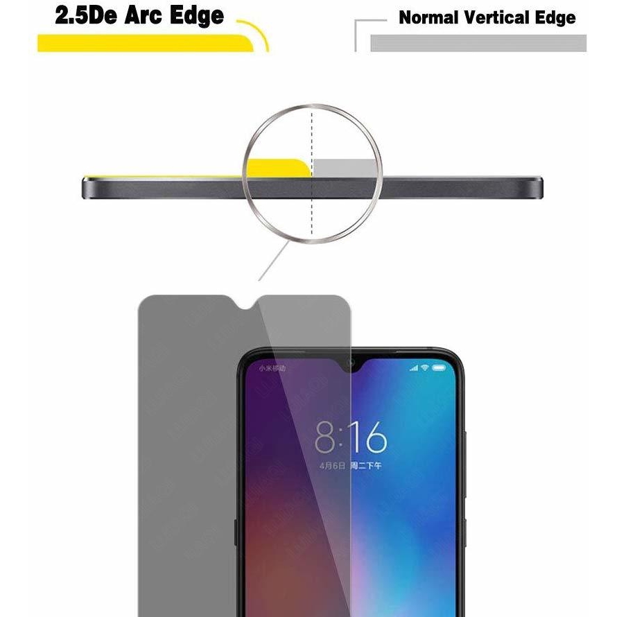 Kính Cường Lực Chống Nhìn Trộm Full Màn Xiaomi Mi 9T 10T 11T 12T 11 Lite Poco F2 Pro F3 X3 X4 X5 M3 M4 Redmi Note 7 8 9 9S 10 10S 11 11S 12 12S 9A 9C 10C