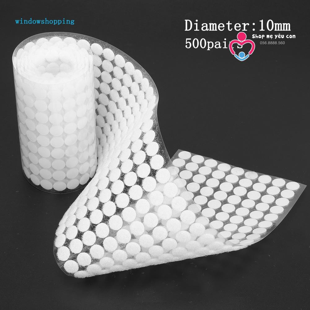 SỈ 1000 Băng Dính Gai Velcro Tròn, Có Sẵn Keo Dán Các Loại