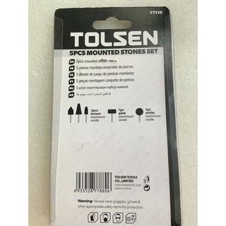 BỘ 5 MŨI ĐÁ MÀI TOLSEN 77110