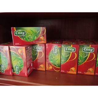  THÙNG 36 HỘP TRÀ COZY TÚI LỌC HƯƠNG ĐÀO DÂU BẠC HÀ 