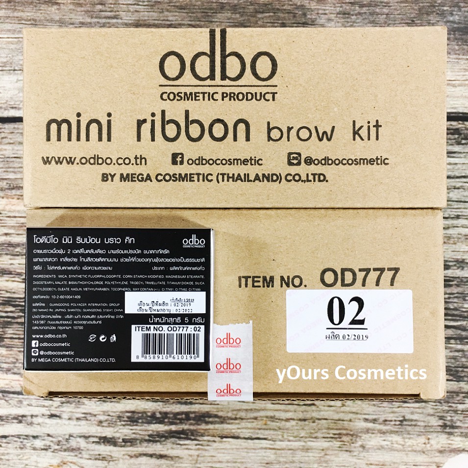 [Auth Thái] Bột Tán Mày Odbo Ribbon Mini Brown Kit Màu Nâu Xám - Bộ Kẻ Chân Mày Odbo Tông Nâu Sáng - Bộ Vẽ Chân Mày Nâu | BigBuy360 - bigbuy360.vn