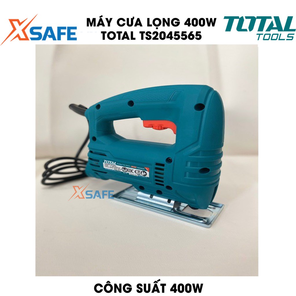 Máy cưa lọng 400W TOTAL TS2045565 Tặng kèm 1 lưỡi cưa lọng đóng gói trong hộp màu Máy cưa lọng Total công suất 400W