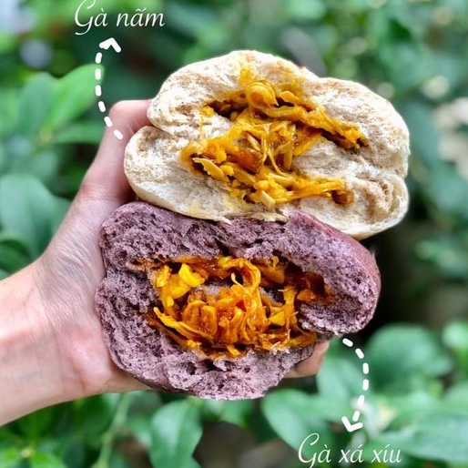 Bánh bao gạo lức đen 6 vị