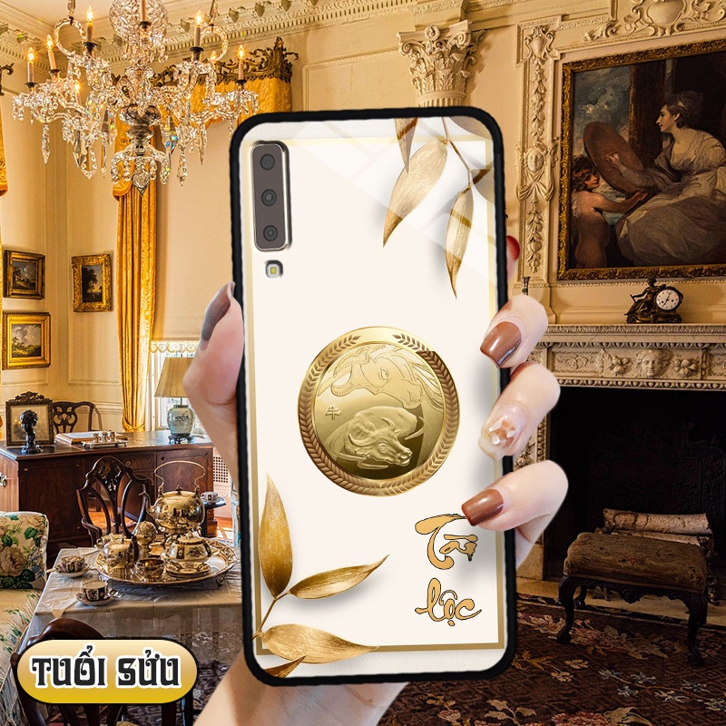 Ốp kính 3D 12 con giáp Samsung Galaxy A7 2018 / A750