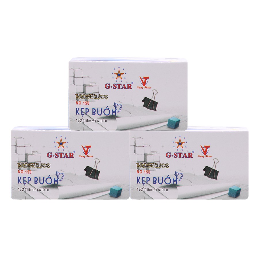 Hộp 12 cái Kẹp Bướm G-Star 15mm